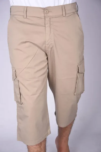 Pantacourt Massimo En Toile Léger Ref-RV0009228 ( Beige )